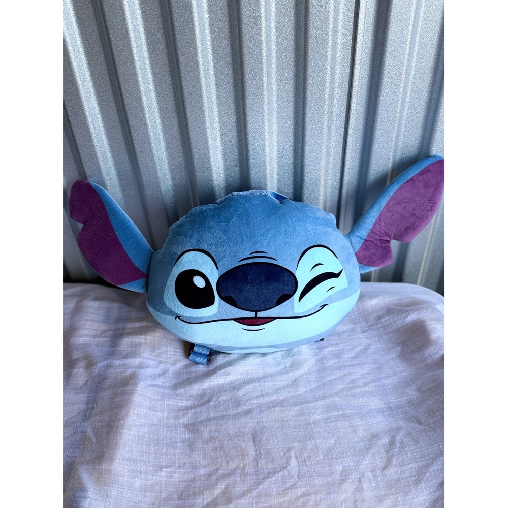 Disney Lilo & Stitch Plush Bag Winking Face Crossbody Shoulder‎ Purse